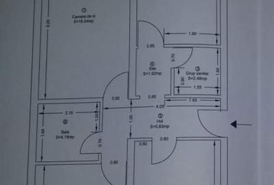 Apartament cu 3 camere decomandat în Craiter