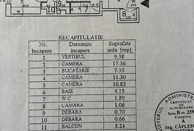 Apartament cu 3 camere decomandat în Dristor