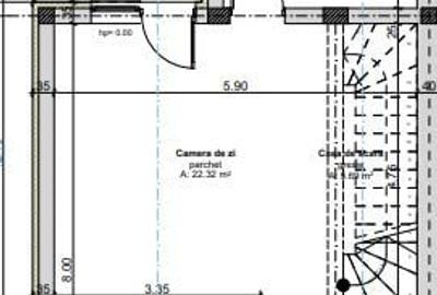 Duplex cu 4 camere cu Canalizare în Exterior Vest - 21
