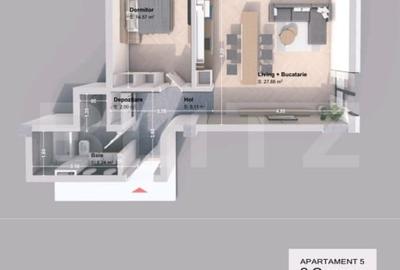 Apartament cu 2 camere în Păcurari - 1