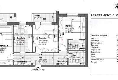 Apartament cu 3 camere decomandat în Tractorul