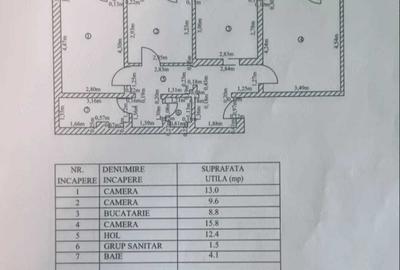 Apartament cu 3 camere decomandat în Faleză