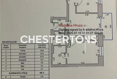Apartament cu 3 camere semidecomandat în Militari