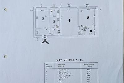 Apartament cu 2 camere decomandat în Central