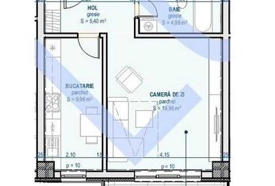 Apartament cu 2 camere decomandat în Central