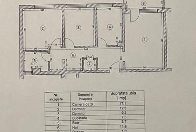 Apartament cu 3 camere decomandat, mobilat în Casa de Cultură - 2