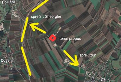 Teren Construcții intravilan de 6300 mp, în Ozun - 2