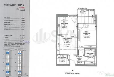 Apartament cu 2 camere decomandat în Dobroești