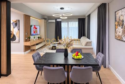 Apartament cu 4 camere semidecomandat, mobilat în Băneasa