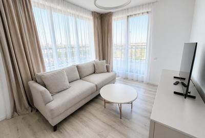 Apartament cu 2 camere semidecomandat, mobilat în Pipera