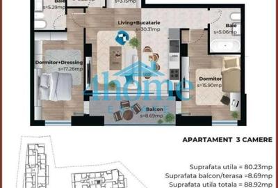 Apartament cu 3 camere în Parcul Carol - 2