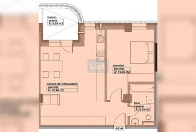 Apartament cu 2 camere decomandat în Hotvon