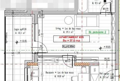 Apartament cu 2 camere semidecomandat în Florești