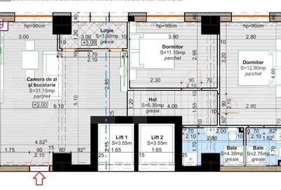 Apartament cu 3 camere decomandat în Lunca Cetățuii