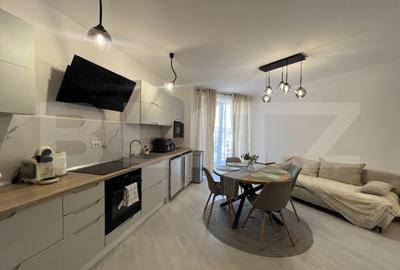 Apartament cu 2 camere semidecomandat, mobilat în Florești