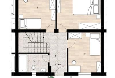 Casă cu 5 camere cu Teren 153 Mp în Central