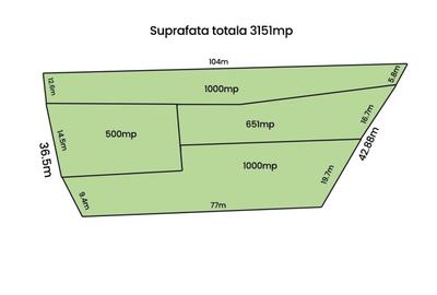 Teren de 3151 mp, în Bucium