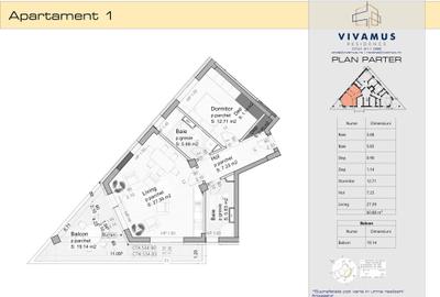 Apartament cu 2 camere în 13 Decembrie