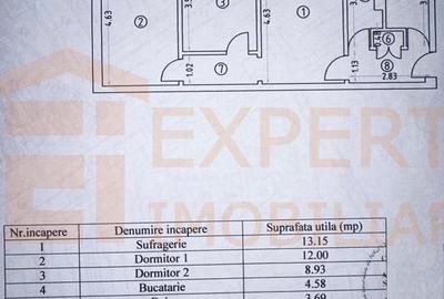 Apartament cu 3 camere semidecomandat, mobilat în Groapa - 9