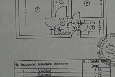 Apartament cu 2 camere decomandat în Tei