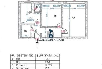 Apartament cu 2 camere decomandat în Giurgiului