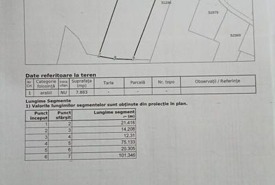 Teren de 7800 mp, în Luncșoara