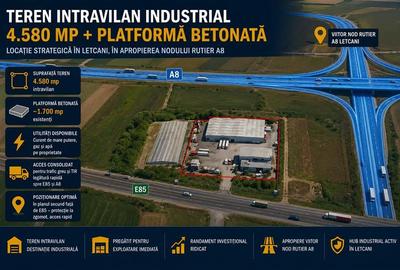 Teren intravilan de 4580 mp, în Exterior Nord