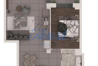Apartament cu 2 camere în Florești