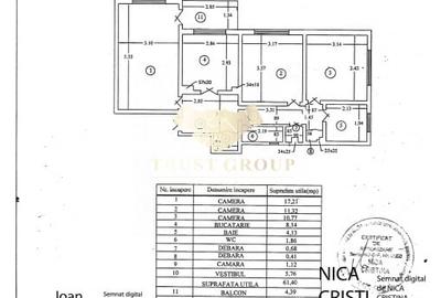 Apartament cu 3 camere decomandat în Gorjului