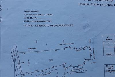 Teren de 17000 mp, în Cornu