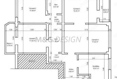 Apartament cu 4 camere semidecomandat, mobilat în Circumvalațiunii - 2