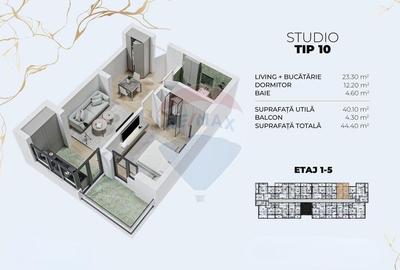 De Vanzare Studio 2 Camere 44 mp Bloc Nou 2026 Optiuni Pa... - 3
