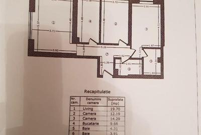 Apartament cu 3 camere decomandat, mobilat în Lujerului - 12
