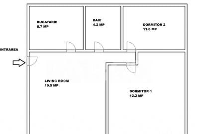 Apartament de vanzare 3 camere parcare la etajul 1 Selimbar - 3