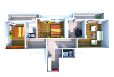 Apartament cu 3 camere decomandat Platou Galata Cod 146199 - 5