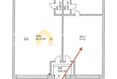 Spațiu comercial, de 51 mp, în Florești - 2