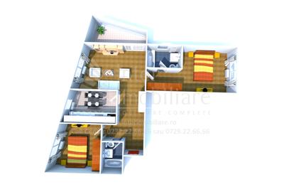 Apartament cu 3 camere decomandat în Tomis Nord - 1