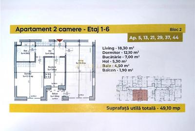 Apartament cu 2 camere decomandat în Metalurgiei - 2