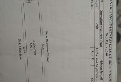 Teren de 2500 mp, în Corbu - 2