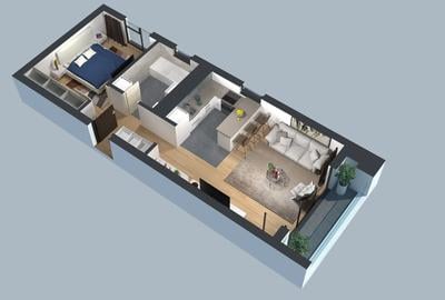 Apartament cu 2 camere, mobilat în Complex Studențesc - 7