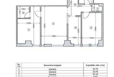 Apartament cu 3 camere semidecomandat, mobilat în Drumul Taberei - 6