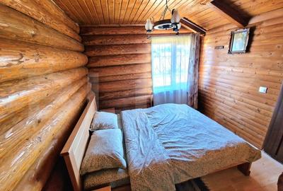 Cabana din lemn rotund, 140 mp utili, 1000mp teren - zona turistica Marisel - 9