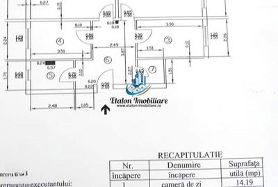 Apartament cu 3 camere decomandat în Sud