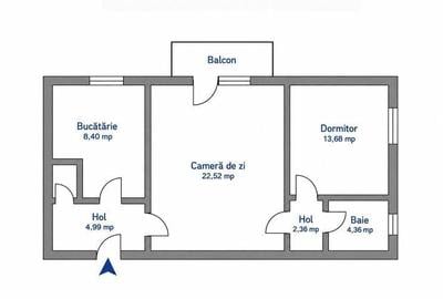 Apartament cu 2 camere în Central - 8