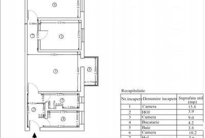 Apartament cu 3 camere semidecomandat, mobilat în Craiovița Nouă