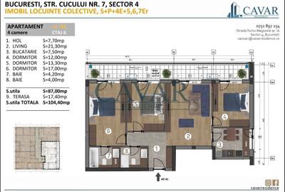 Apartament cu 4 camere în Brâncoveanu - 12