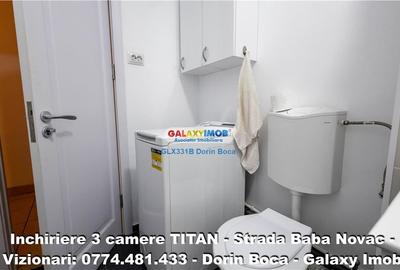 Inchiriere apartament 3 Camere TITAN (Str. Baba Novac) 10 min METROU - 10