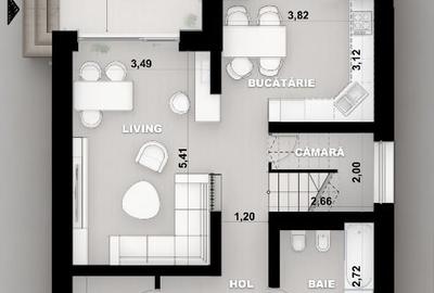 Casă individuală cu 4 camere cu Teren 600 Mp în Colonia Bod - 15