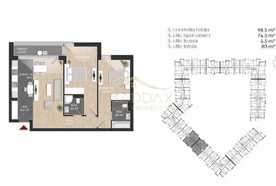 Apartament cu 3 camere în Chitila - 21