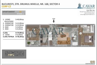 Apartament cu 3 camere în Măgurele - 2